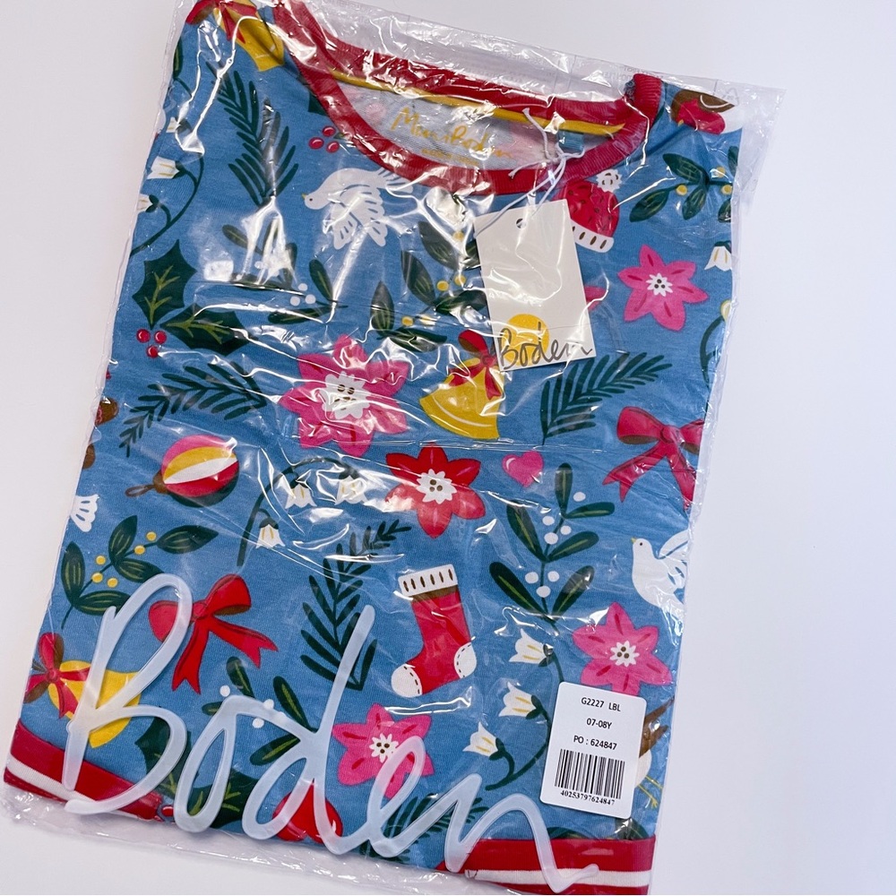 New Mini Boden Holiday Tunic, size 7-8 years